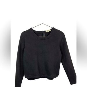 Madewell Women's Waffle Pullover Sweatshirt Sz. XS Black